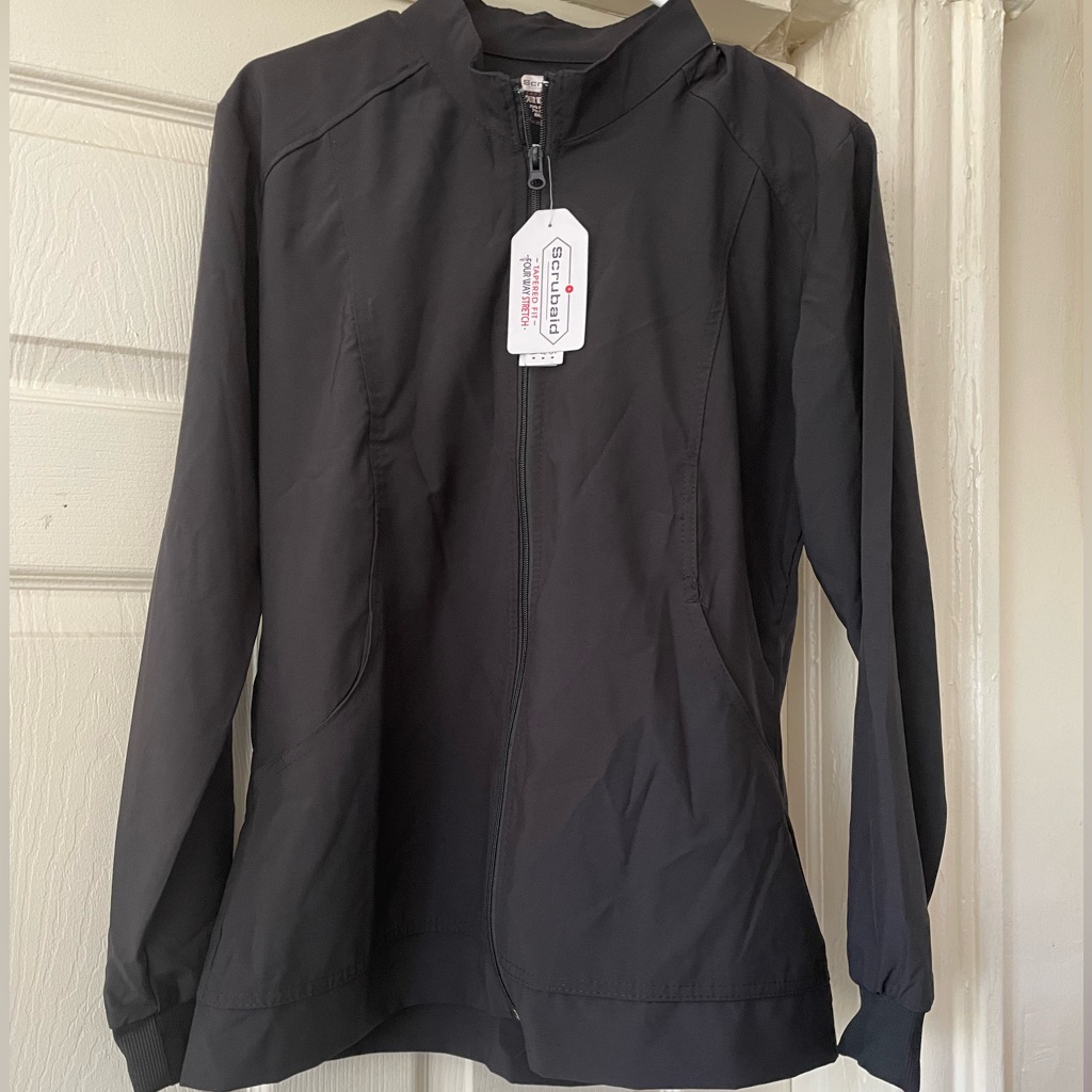Large Black Scrub Jacket